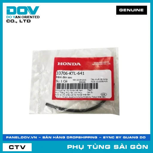 ĐỆM ĐÈN SAU | HONDA PARTS CODE 33706KTL641 — 33706KTL641