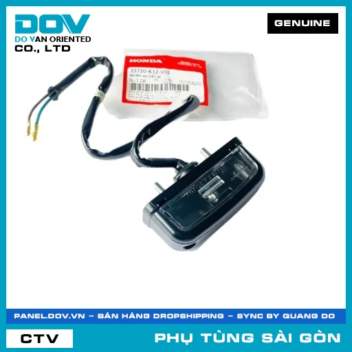 BỘ ĐÈN SOI BIỂN SỐ | HONDA PARTS CODE 33720K12V01 — 33720K12V01