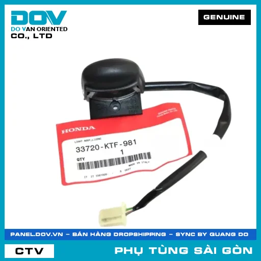 BỘ ĐÈN SOI BIỂN SỐ | HONDA PARTS CODE 33720KTF981 — 33720KTF981