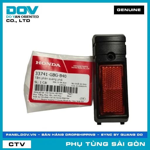 TẤM PHẢN QUANG PHẢI | HONDA PARTS CODE 33741GBGB40 — 33741GBGB40