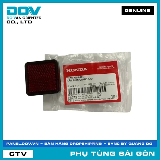 TẤM PHẢN QUANG SAU | HONDA PARTS CODE 33741GN5761 — 33741GN5761
