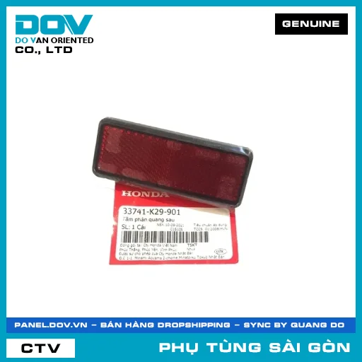 TẤM PHẢN QUANG SAU | HONDA PARTS CODE 33741K29901 — 33741K29901