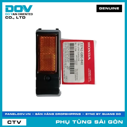TẤM PHẢN QUANG TRÁI | HONDA PARTS CODE 33742GBGB40 — 33742GBGB40