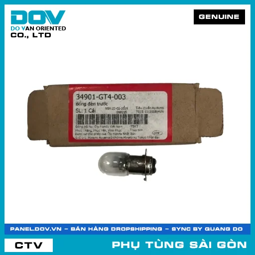 BÓNG ĐÈN TRƯỚC | HONDA PARTS CODE 34901GT4003 — 34901GT4003