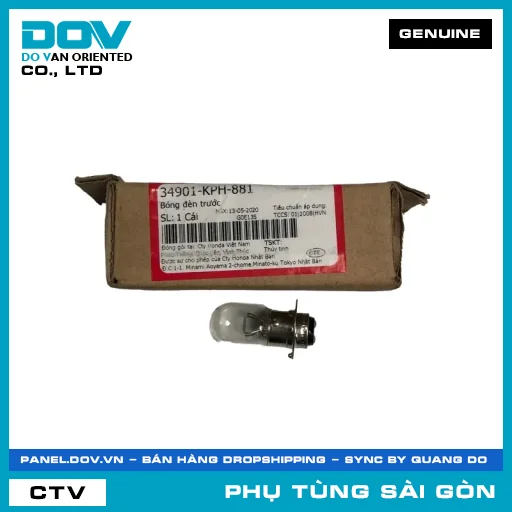 BÓNG ĐÈN TRƯỚC | HONDA PARTS CODE 34901KPH881 — 34901KPH881