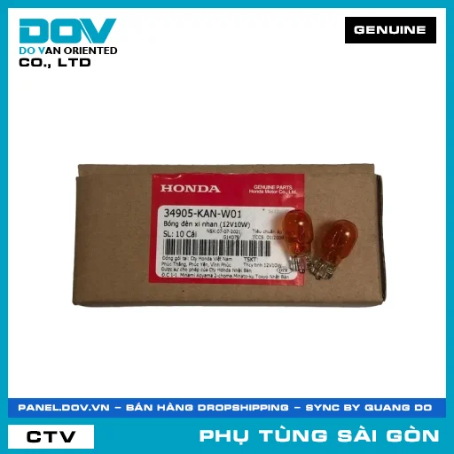 BÓNG ĐÈN XI NHAN (12V10W) | HONDA PARTS CODE 34905KANW01 — 34905KANW01