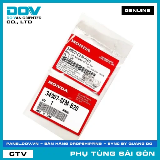 BÓNG ĐÈN SOI BIỂN SỐ 12V 5W | HONDA PARTS CODE 34907GFMB20 — 34907GFMB20