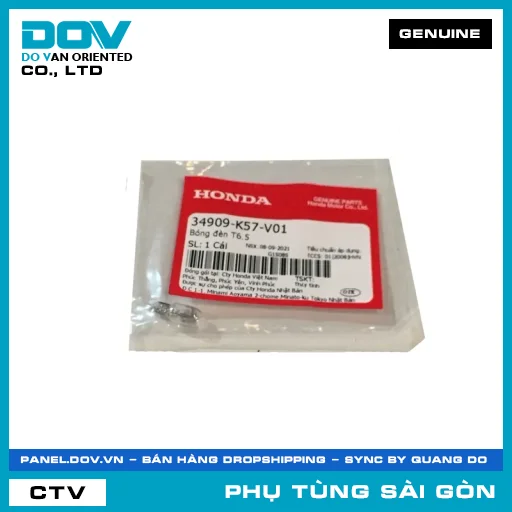 BÓNG ĐÈN T6.5 | HONDA PARTS CODE 34909K57V01 — 34909K57V01
