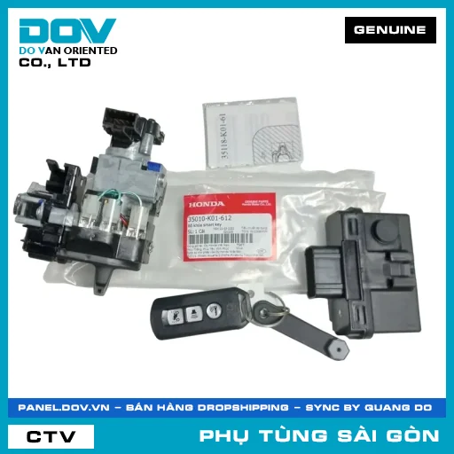 BỘ KHÓA SMART KEY | HONDA PARTS CODE 35010K01612 — 35010K01612
