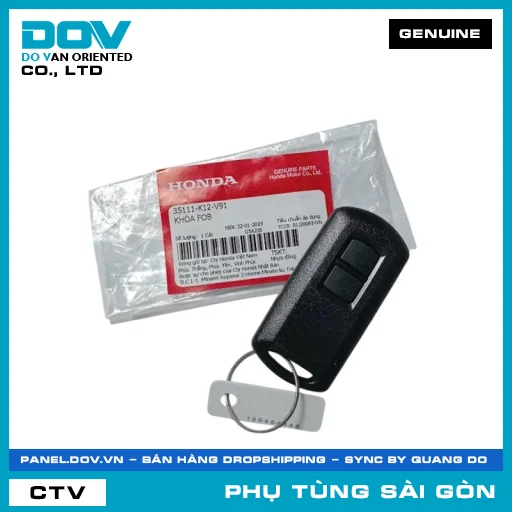 KHÓA FOB | HONDA PARTS CODE 35111K12V91 — 35111K12V91