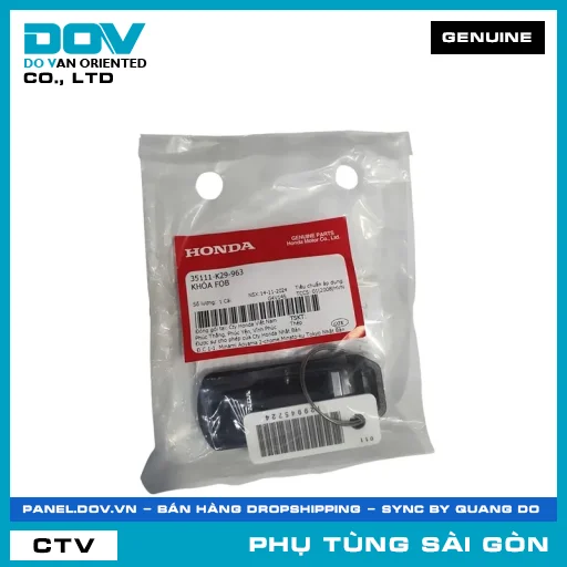 KHÓA FOB | HONDA PARTS CODE 35111K29963 — 35111K29963
