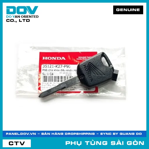 PHÔI CHÌA KHÓA ĐIỀU KHIỂN P90 | HONDA PARTS CODE 35121K27P90 — 35121K27P90