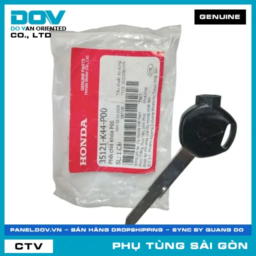 PHÔI CHÌA KHÓA P00 | HONDA PARTS CODE 35121K44P00 — 35121K44P00