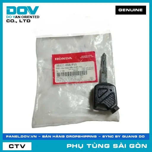 PHÔI CHÌA KHÓA ĐIỀU KHIỂN P10 | HONDA PARTS CODE 35121K66P10 — 35121K66P10