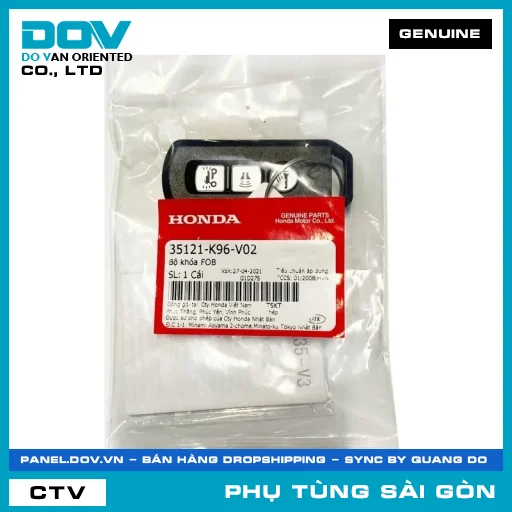 BỘ KHÓA FOB | HONDA PARTS CODE 35121K96V02 — 35121K96V02