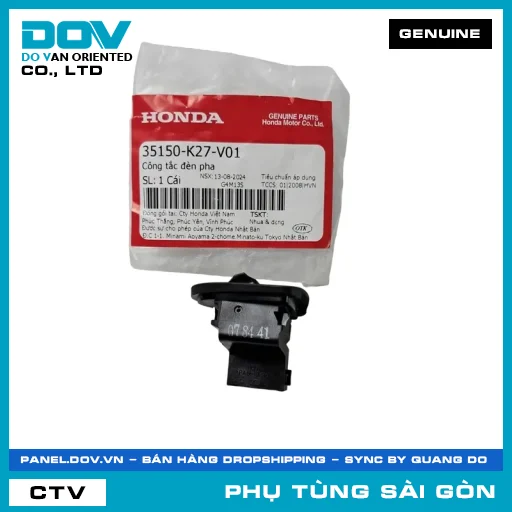CÔNG TẮC ĐÈN PHA | HONDA PARTS CODE 35150K27V01 — 35150K27V01