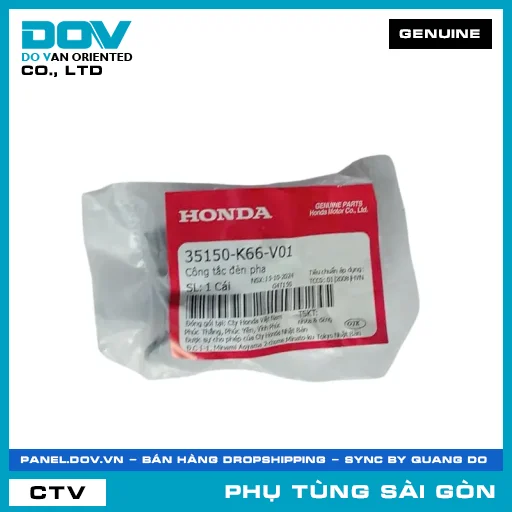 CÔNG TẮC ĐÈN PHA | HONDA PARTS CODE 35150K66V01 — 35150K66V01
