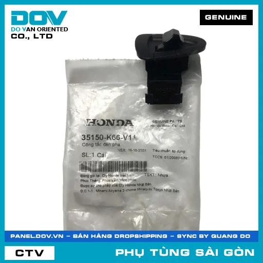 CÔNG TẮC ĐÈN PHA | HONDA PARTS CODE 35150K66V11 — 35150K66V11