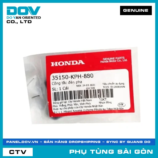 CÔNG TẮC ĐÈN PHA | HONDA PARTS CODE 35150KPH880 — 35150KPH880