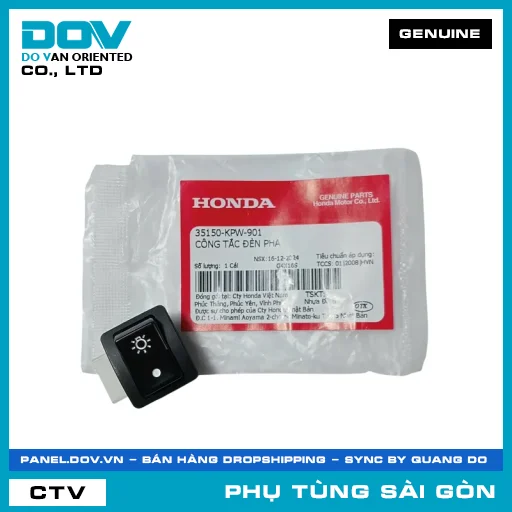 CÔNG TẮC ĐÈN PHA | HONDA PARTS CODE 35150KPW901 — 35150KPW901