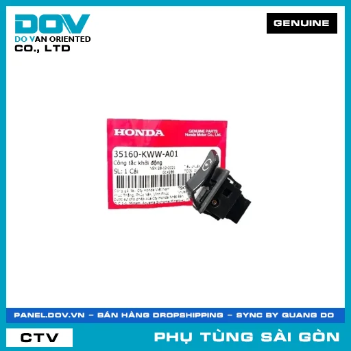 CÔNG TẮC KHỞI ĐỘNG | HONDA PARTS CODE 35160KWWA01 — 35160KWWA01