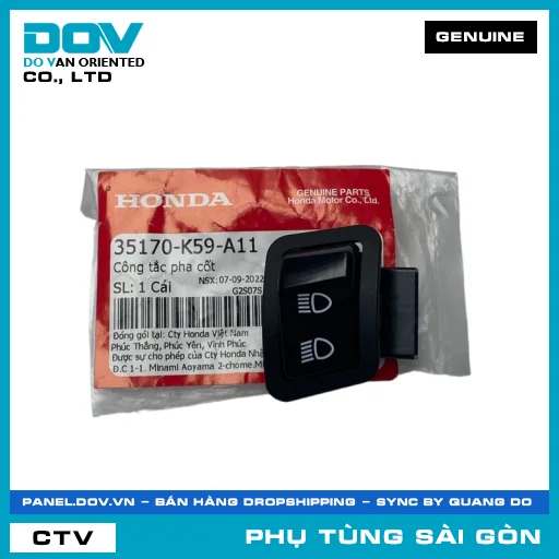 CÔNG TẮC PHA CỐT | HONDA PARTS CODE 35170K59A11 — 35170K59A11