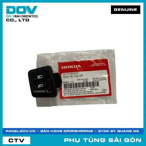 CÔNG TẮC PHA CỐT | HONDA PARTS CODE 35170KFG013 — 35170KFG013