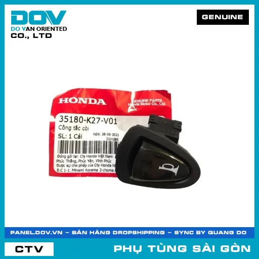 CÔNG TẮC CÒI | HONDA PARTS CODE 35180K27V01 — 35180K27V01