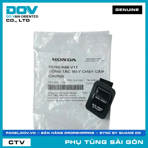 CÔNG TẮC MÁY CHẠY CẦM CHỪNG | HONDA PARTS CODE 35190K66V11 — 35190K66V11