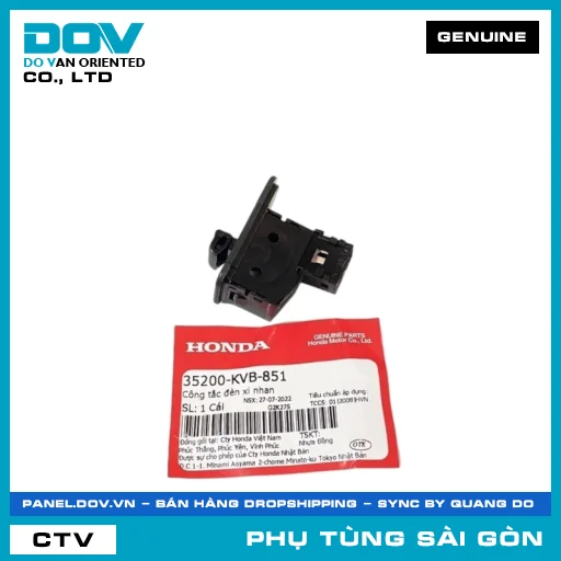 CÔNG TẮC ĐÈN XI NHAN | HONDA PARTS CODE 35200KVB851 — 35200KVB851