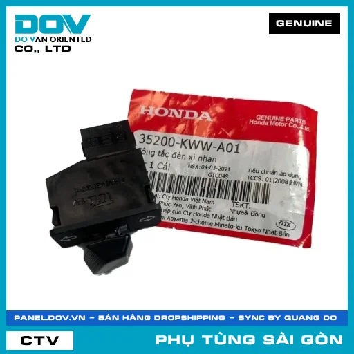 CÔNG TẮC ĐÈN XI NHAN | HONDA PARTS CODE 35200KWWA01 — 35200KWWA01