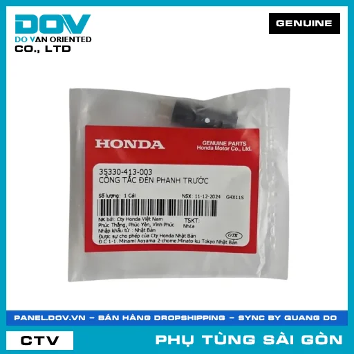 CÔNG TẮC ĐÈN PHANH TRƯỚC | HONDA PARTS CODE 35330413003 — 35330413003