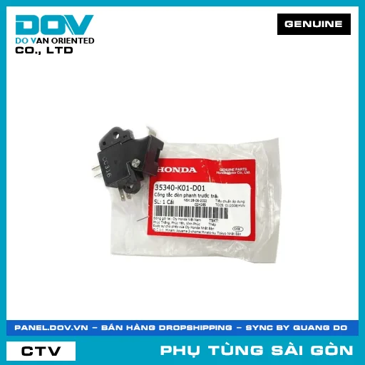 CÔNG TẮC ĐÈN PHANH TRƯỚC TRÁI | HONDA PARTS CODE 35340K01D01 — 35340K01D01