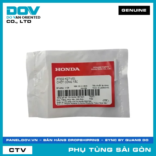 CHỐT CÔNG TẮC | HONDA PARTS CODE 37202K27V01 — 37202K27V01
