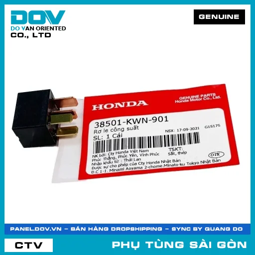RƠ LE CÔNG SUẤT | HONDA PARTS CODE 38501KWN901 — 38501KWN901