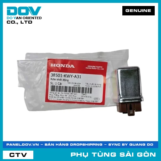 RƠLE KHỞI ĐỘNG | HONDA PARTS CODE 38501KWYA31 — 38501KWYA31