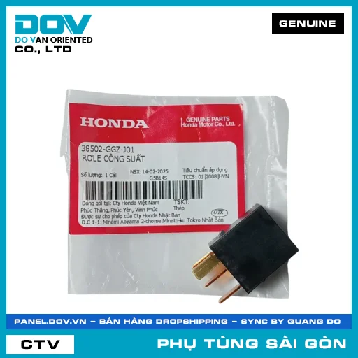 RƠLE CÔNG SUẤT | HONDA PARTS CODE 38502GGZJ01 — 38502GGZJ01
