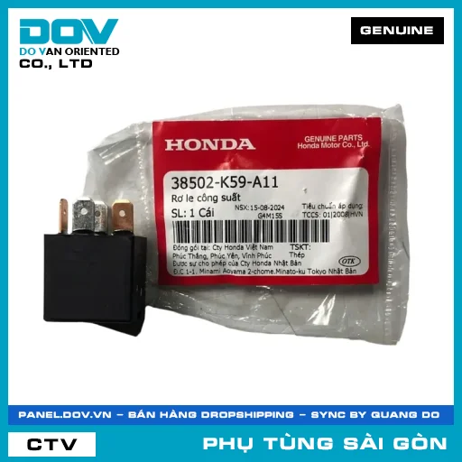 RƠ LE CÔNG SUẤT | HONDA PARTS CODE 38502K59A11 — 38502K59A11