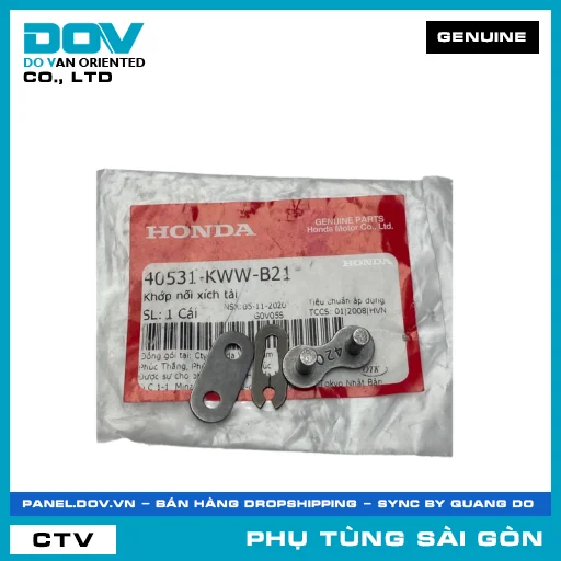 KHỚP NỐI XÍCH TẢI | HONDA PARTS CODE 40531KWWB21 — 40531KWWB21