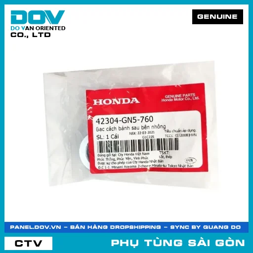 BẠC CÁCH BÁNH SAU BÊN NHÔNG | HONDA PARTS CODE 42304GN5760 — 42304GN5760
