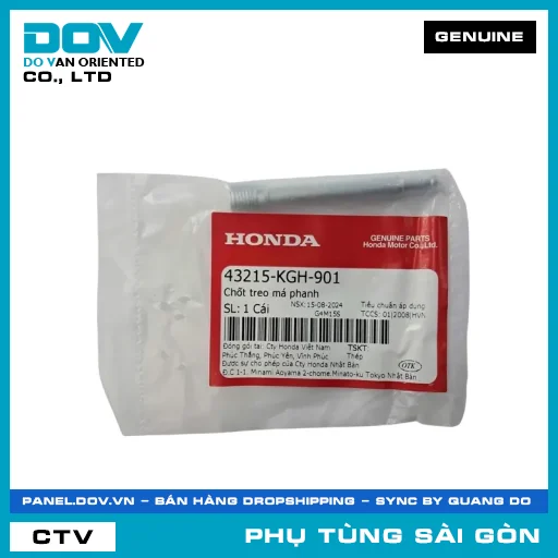 CHỐT TREO BỐ THẮNG | HONDA PARTS CODE 43215KGH901 — 43215KGH901