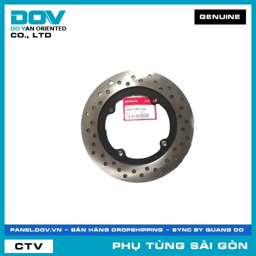 ĐĨA THẮNG SAU | HONDA PARTS CODE 43251K87A00 — 43251K87A00