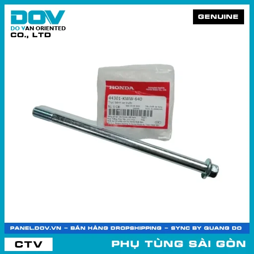 TRỤC BÁNH XE TRƯỚC | HONDA PARTS CODE 44301KWW640 — 44301KWW640