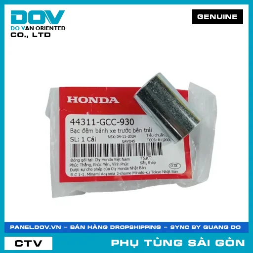 BẠC ĐỆM BÁNH XE TRƯỚC BÊN TRÁI | HONDA PARTS CODE 44311GCC930 — 44311GCC930