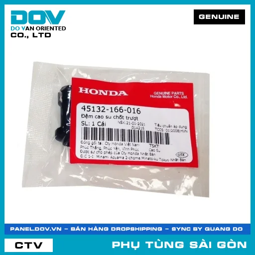 ĐỆM CAO SU CHỐT TRƯỢT | HONDA PARTS CODE 45132166016 — 45132166016