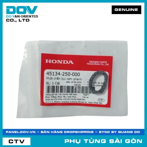 PHỐT CHẮN BỤI CAM PHANH | HONDA PARTS CODE 45134250000 — 45134250000