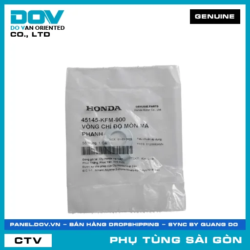 VÒNG CHỈ ĐỘ MÒN BỐ THẮNG | HONDA PARTS CODE 45145KFM900 — 45145KFM900