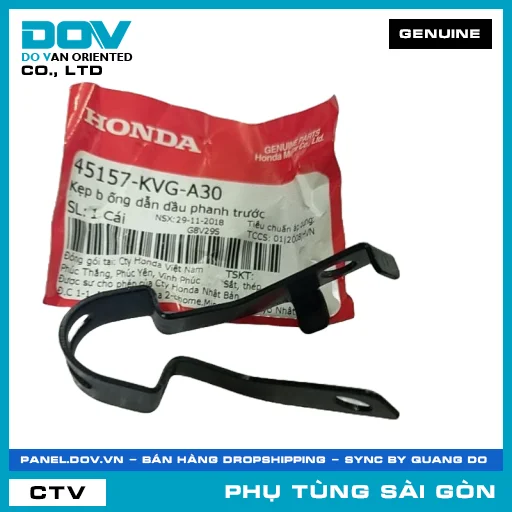 KẸP B ỐNG DẪN NHỚT PHANH TRƯỚC | HONDA PARTS CODE 45157KVGA30 — 45157KVGA30