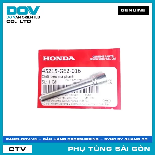 CHỐT TREO BỐ THẮNG | HONDA PARTS CODE 45215GE2016 — 45215GE2016