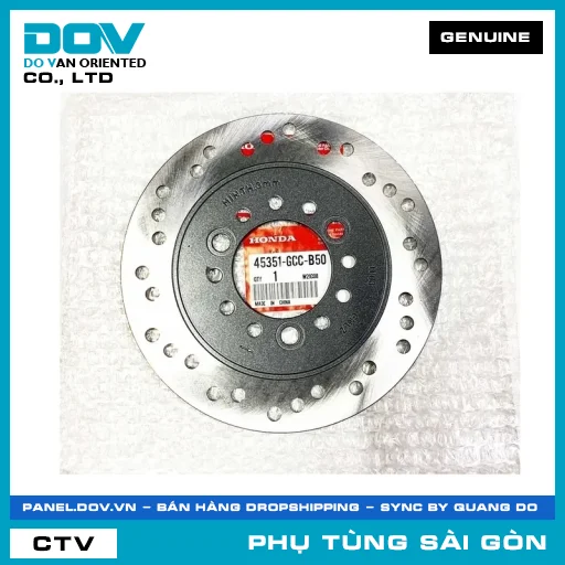 ĐĨA THẮNG TRƯỚC TRÁI | HONDA PARTS CODE 45351GCCB50 — 45351GCCB50